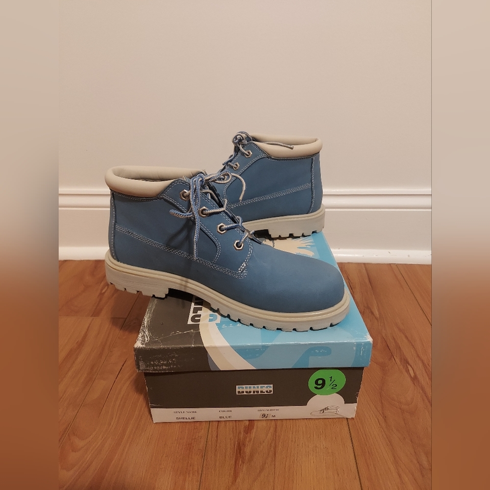 Dunes Denim Blue Ankle boot bootie 9.5 New